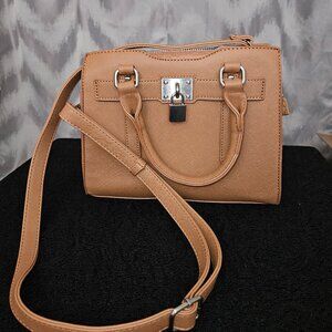 NWT La Terre Vegan Leather Brown Crossbody / Clutch Bag